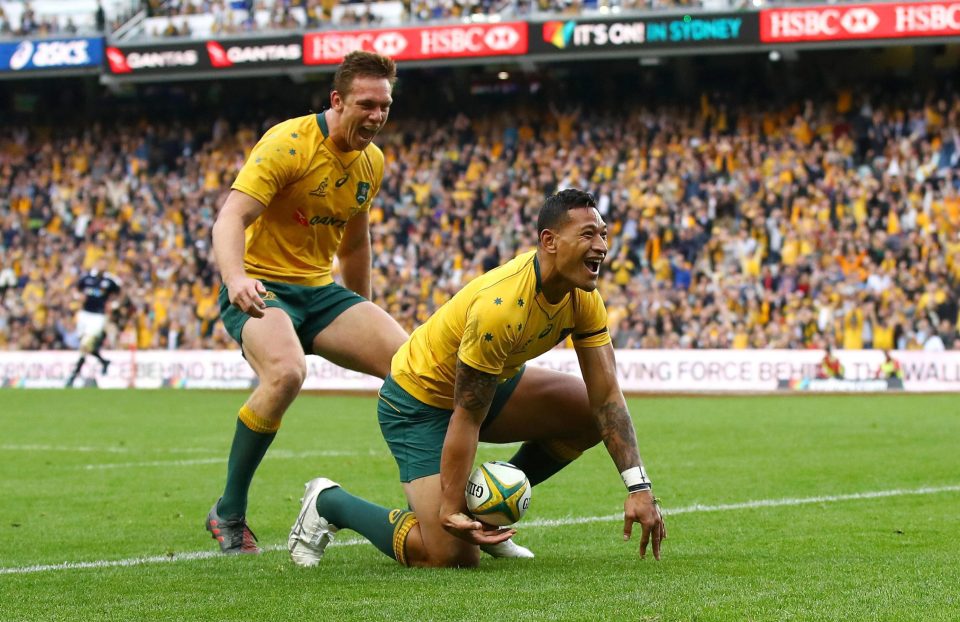  Cross-code star Folau was at the heart of most of the Wallabies' good work