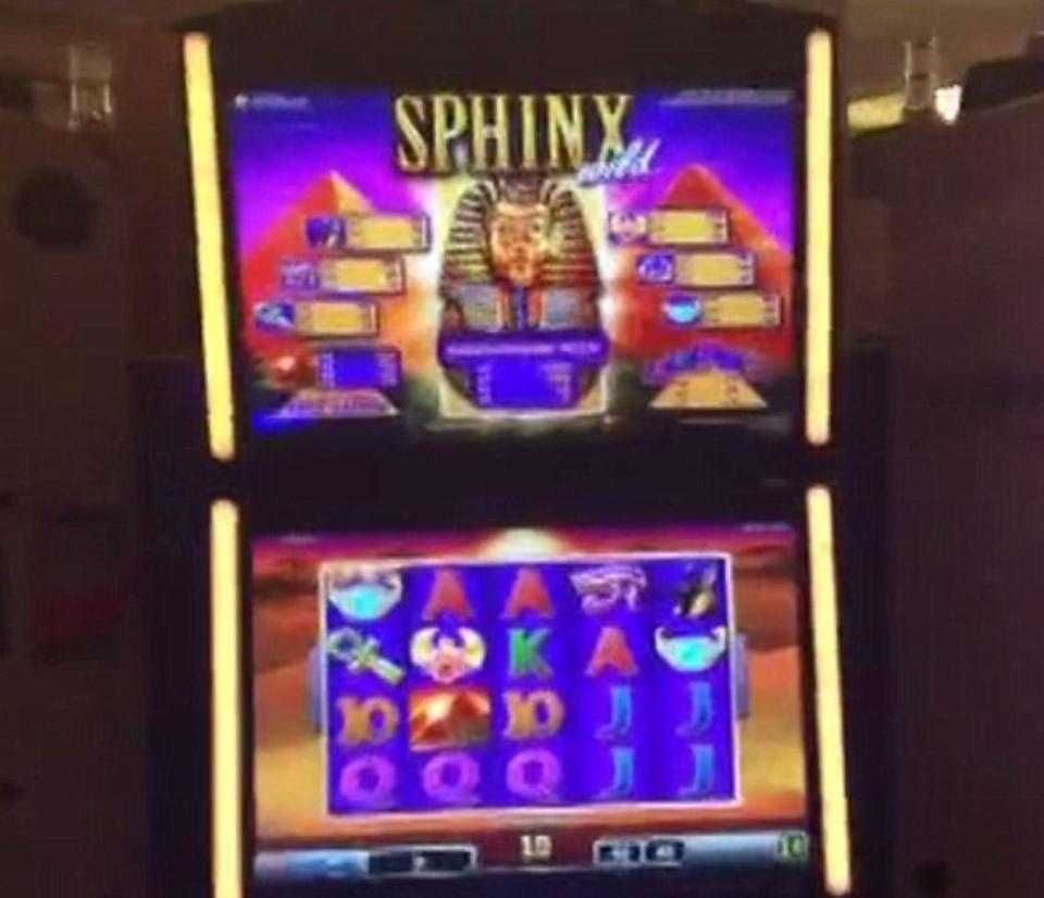  She 'won' the massive jackpot playing a Sphinx slot machine