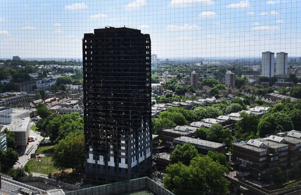 Grenfell Tower has been left a charred shell while officers continue to search the building