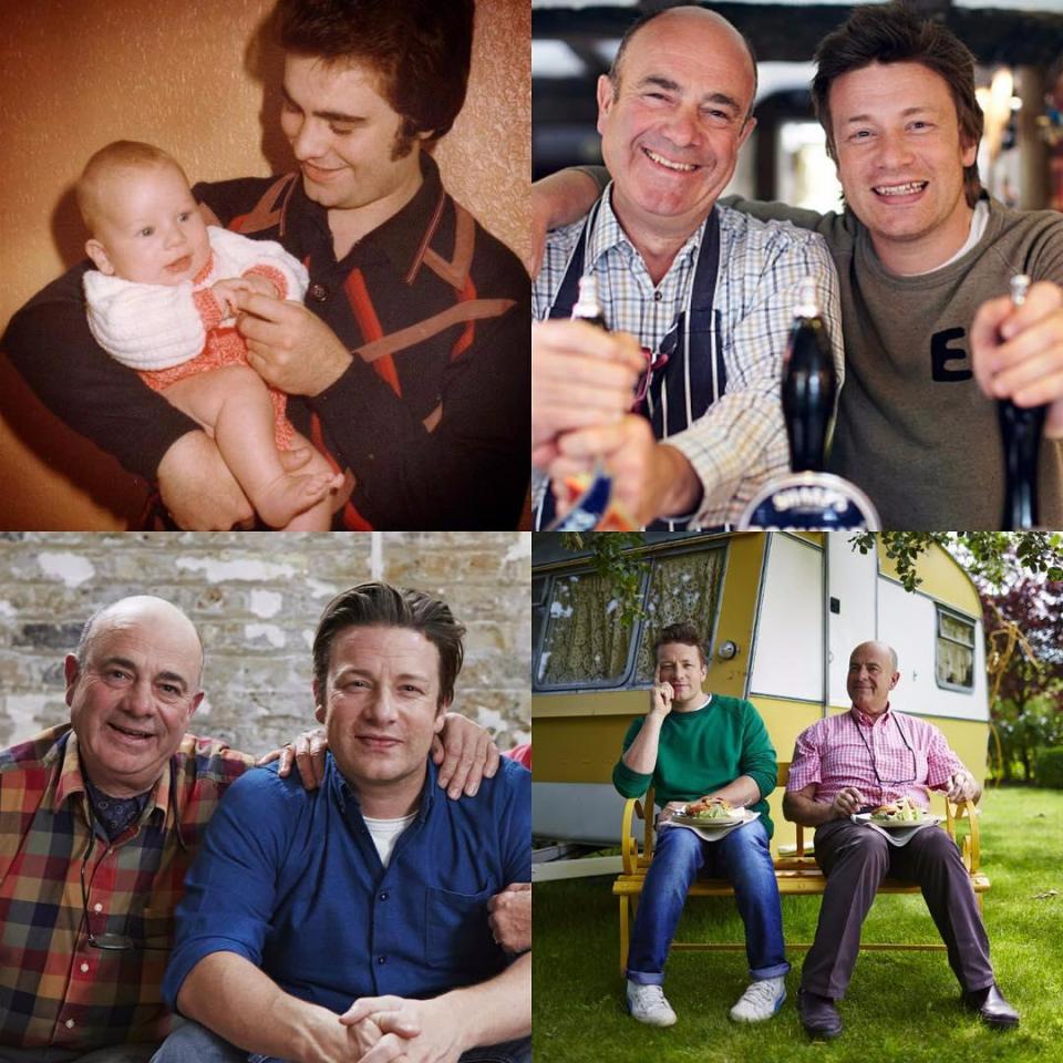  JAMIE Oliver paid tribute to his dad and hoped he had a "cracking day"