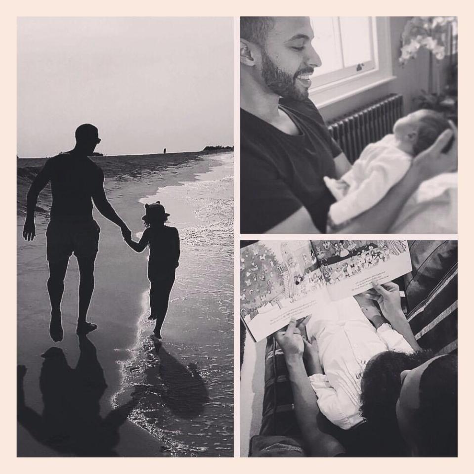  ROCHELLE honoured husband Marvin with this montage of pictures of him with their daughters