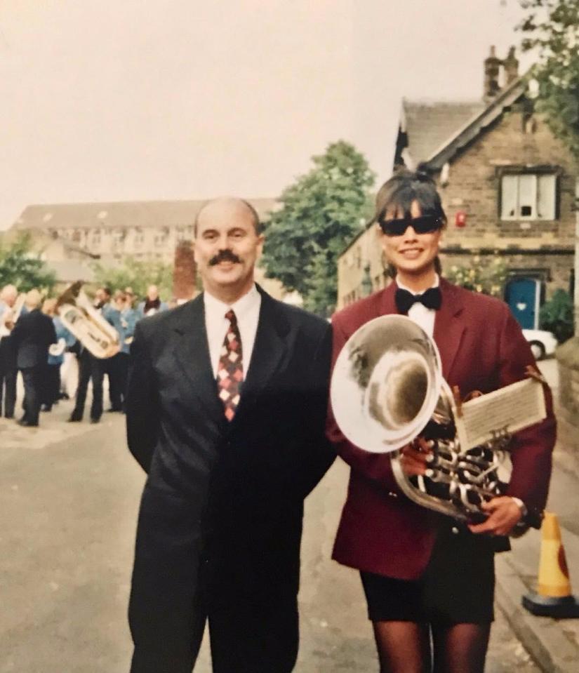  MEL Sykes can play a 'euphonium' - which isn't the only bit of  fun trivia Mel has given fans today along with this picture taken in 1997. She revealed her dad is also known as "brassband Bob".