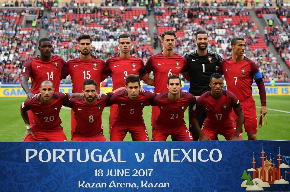  The global megastar took his place in the Portugal line-up for their Confederations Cup clash against Mexico