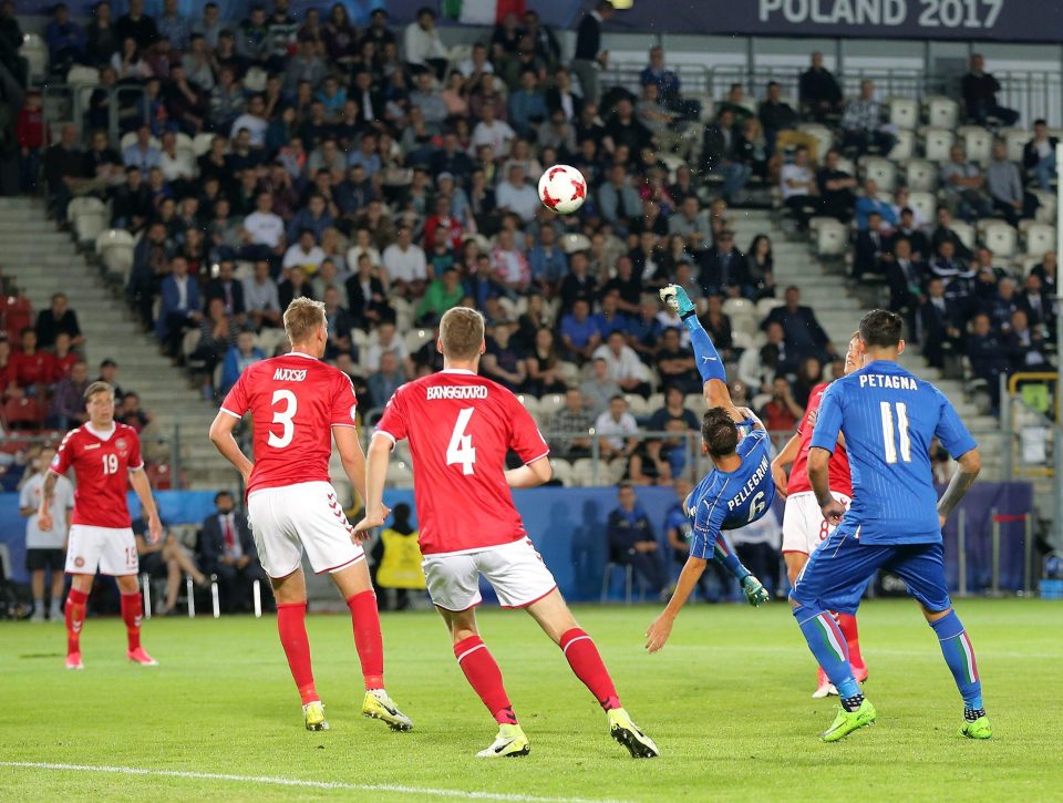 This was the spectacular opening goal scored by Italy striker Lorenzo Pellegrini