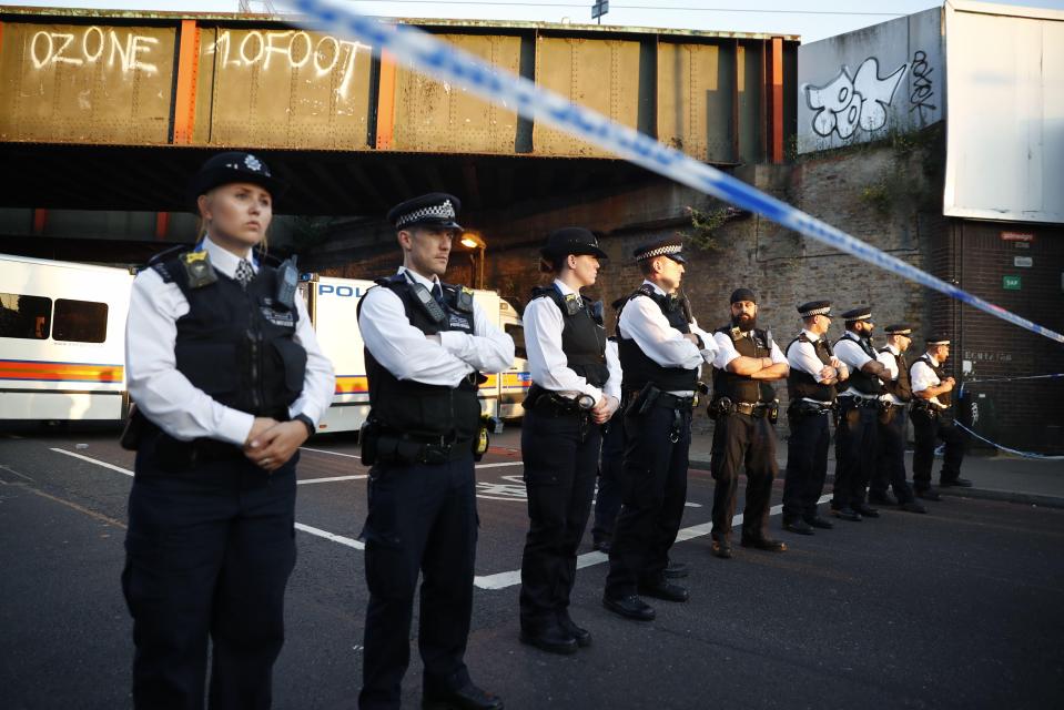  Cops in Finsbury Park after Sunday's attack on those leaving local mosque