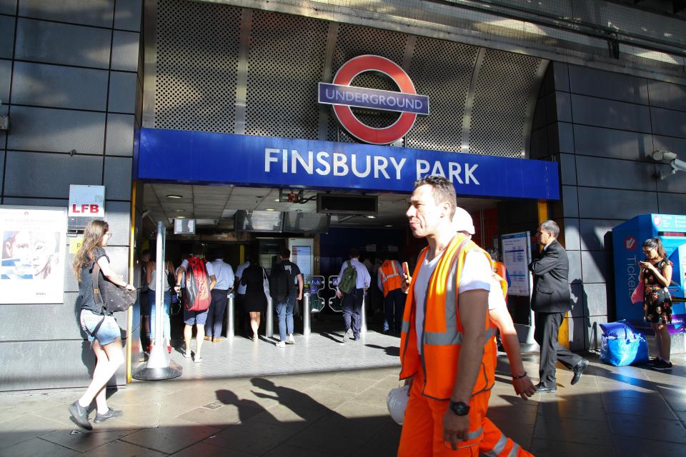  The incident happened near the busy Finsbury Park station