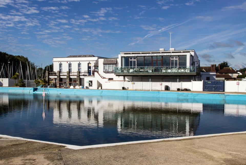  Lymington lido was built in 1833 and uses filtered and chlorinated seawater