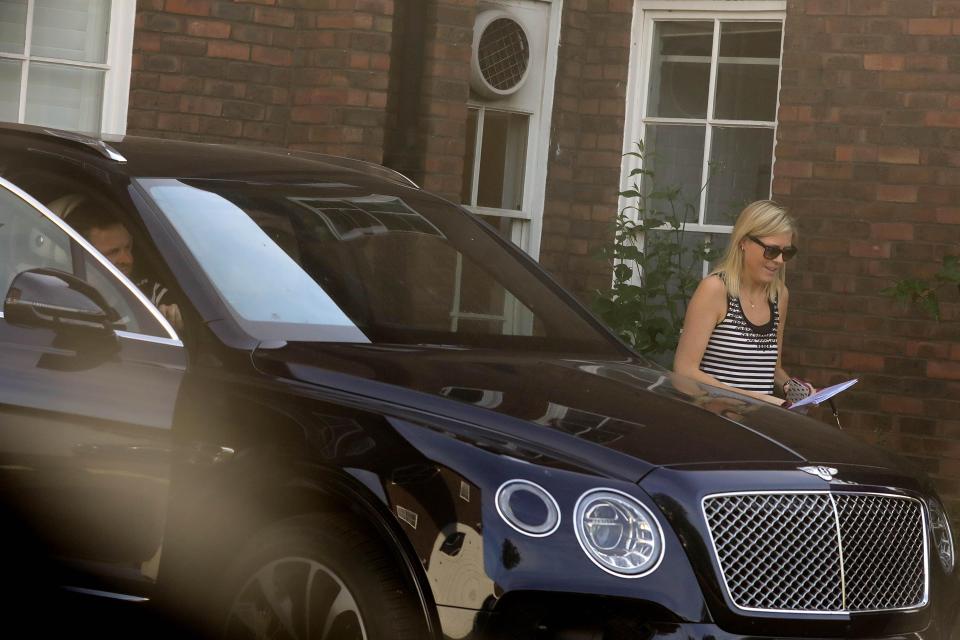  The star climbed into his luxury £150,000 car