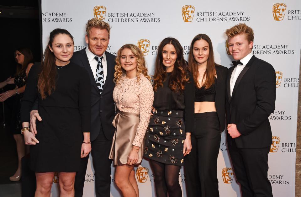  Gordon Ramsay attends the BAFTA Children's Awards with Megan, Matilda, Tana, Holly and Jack Ramsay