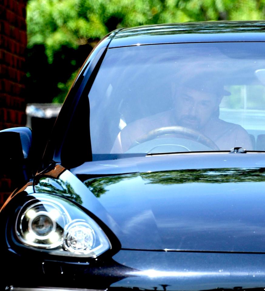  Danny Dyer was spotted in the driving seat as he left the EastEnders lot on Tuesday