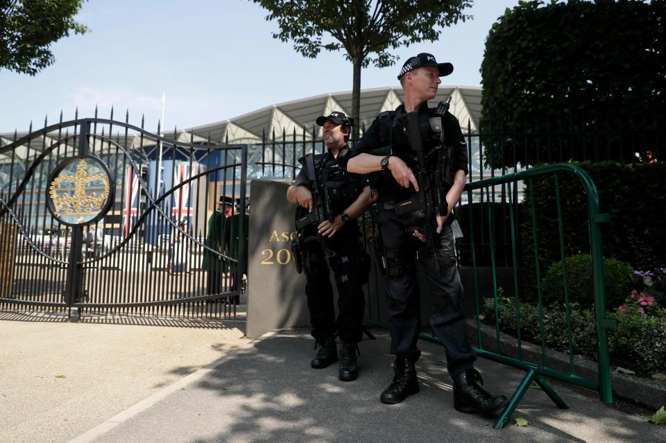  Armed police have been drafted in to ensure the safety of an expected 300,000 visitors