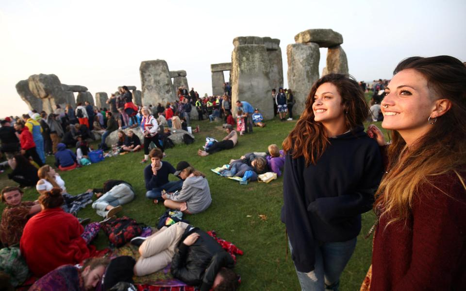  Hundreds of people gather for dawn on the Summer Solstice 2017