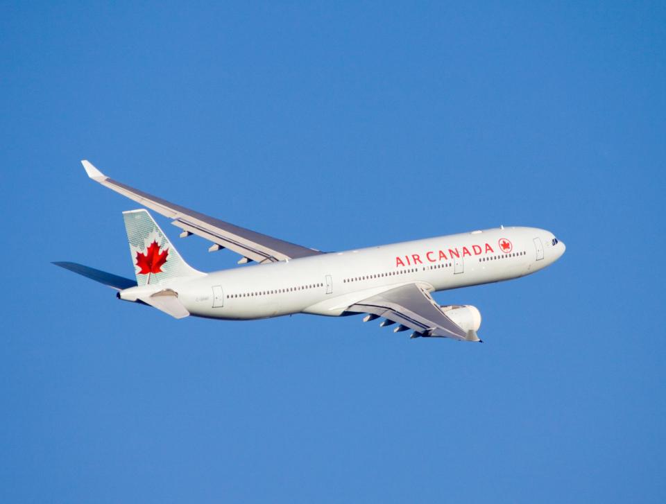  A toddler was forced to wet herself on an Air Canada flight recently after being barred from the Business Class toilets