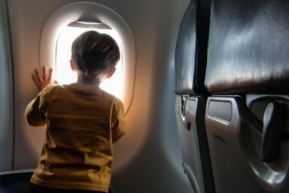  The next time Ruby needed the toilet they were forced to walk to the back of the cabin, but unfortunately a drinks trolley was blocking the aisle and the toddler wet herself (file photo)