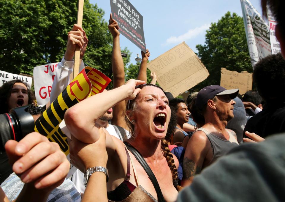  Protests took place across London today for a "day of rage"