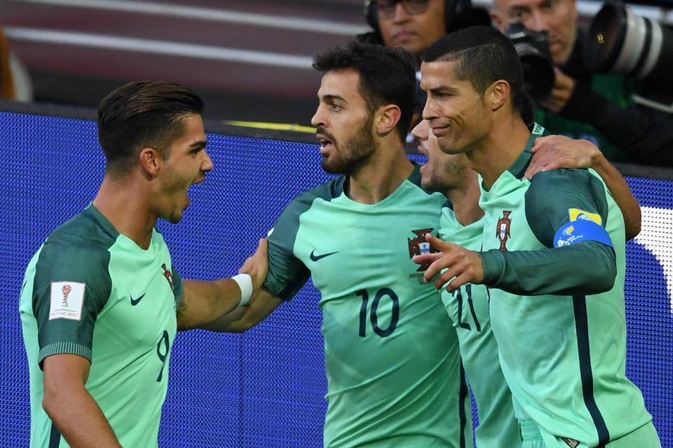  Ronaldo celebrated with his team-mates where he is still popular