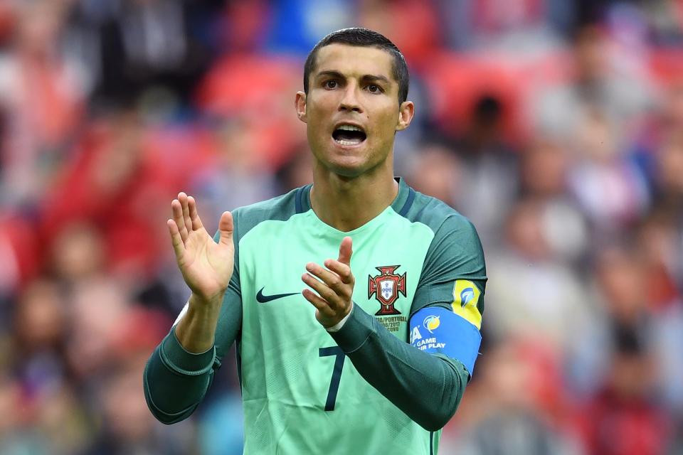  Ronaldo headed home against Russia after just eight minutes