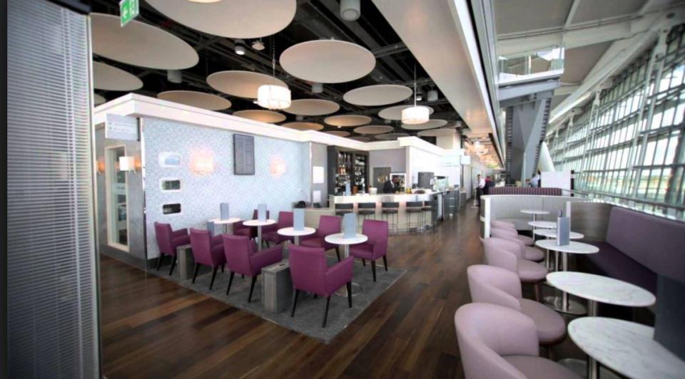 A membership with Priority Pass costs as little as £69 and can get you into more than 1,000 airport lounges worldwide, including Aspire Lounge And Spa at Heathrow Terminal 5 (pictured)