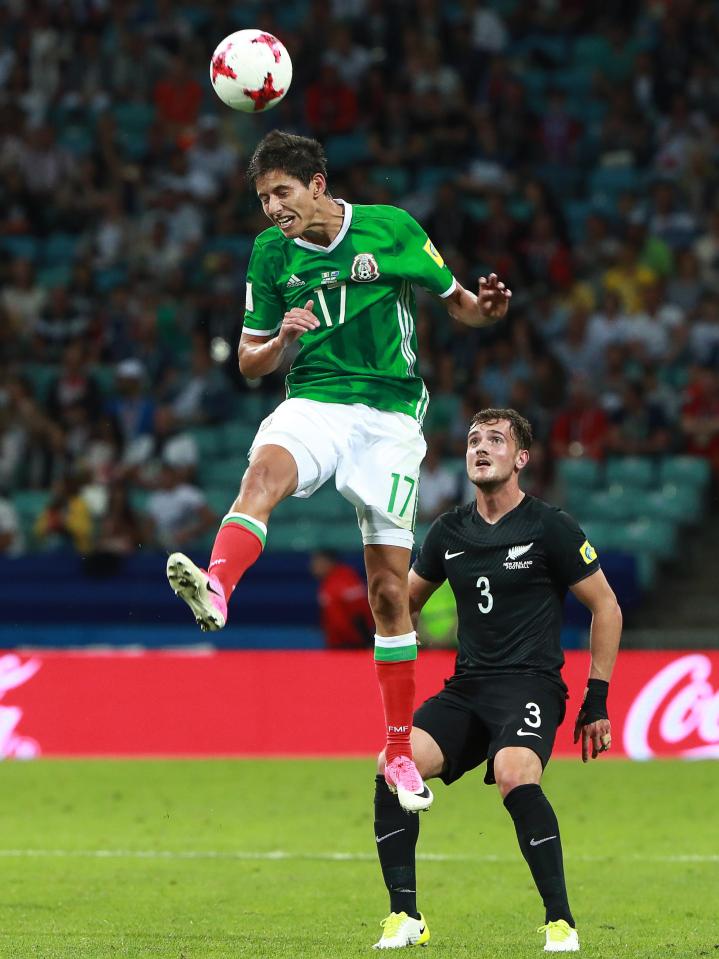  Despite the German name, Jurgen Damm (left) will be playing for Mexico