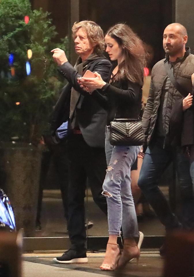  Mick Jagger, 73, steps out with his girlfriend in their first public appearance since she gave birth to his eighth child