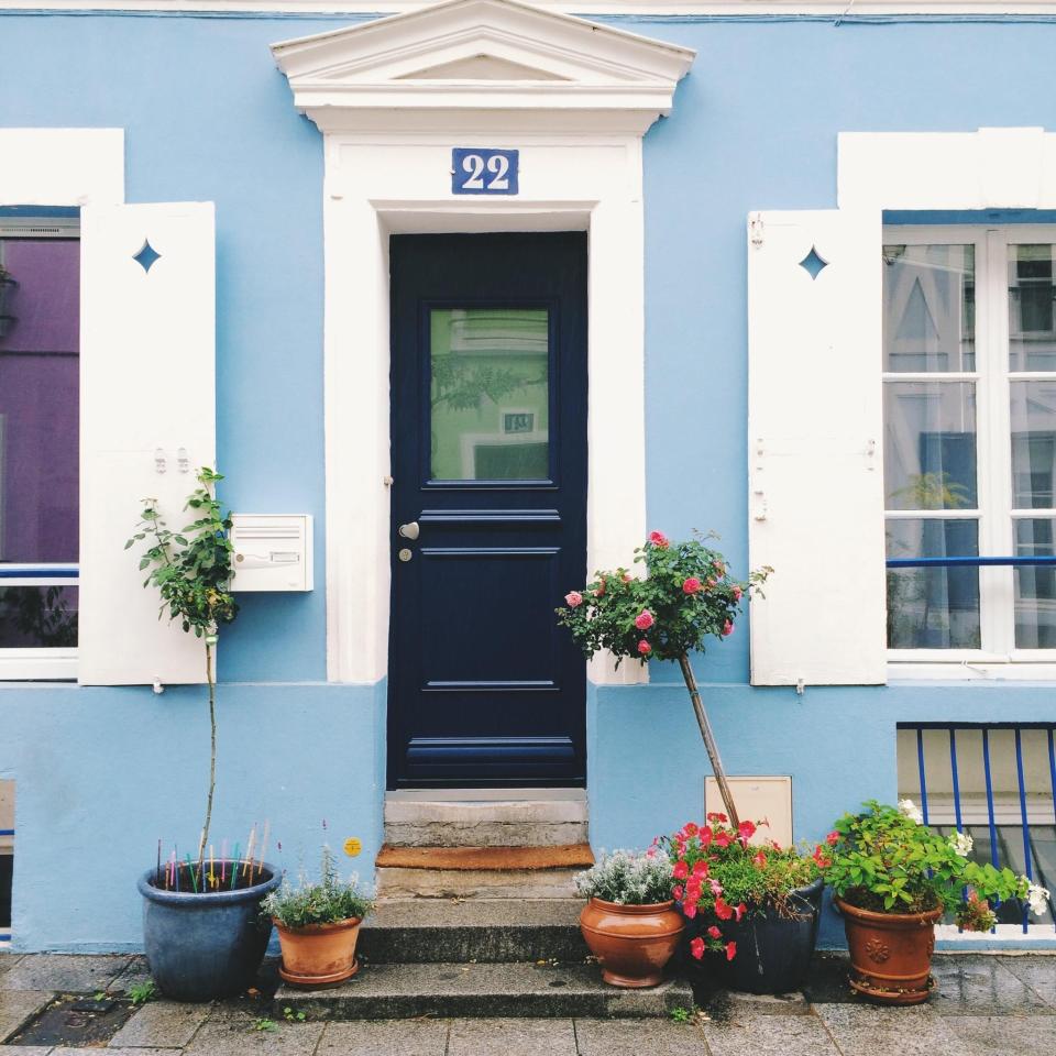  Whether on the interior or exterior, adding the colour blue can boost your property value