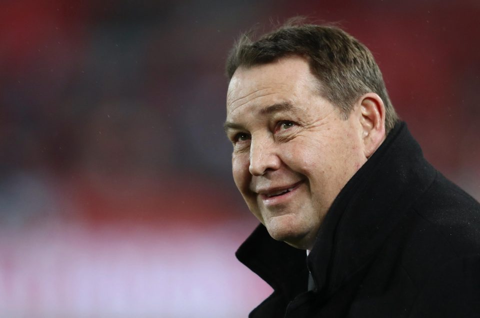  All Blacks coach Steve Hansen has a grin as the All Blacks ruthlessly pick off the Lions