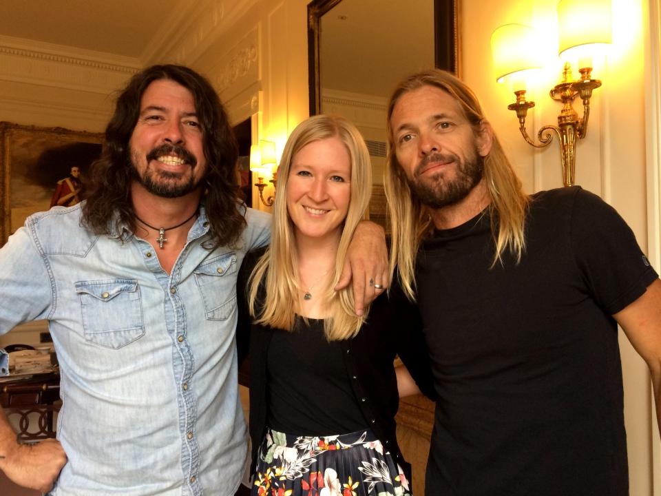  Bizarre's Laura Armstrong with the Foo Fighters