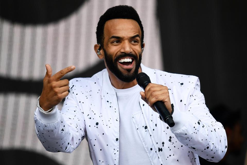  Craig David said performing to a packed Glastonbury crowd was emotional