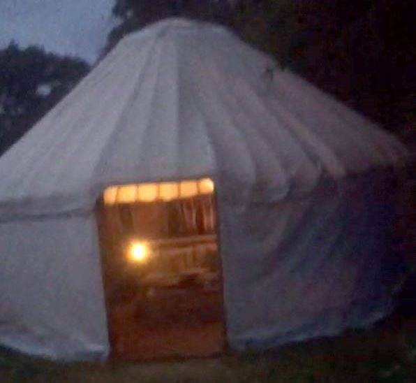  The luxury yurt tent Johnny Depp was staying in