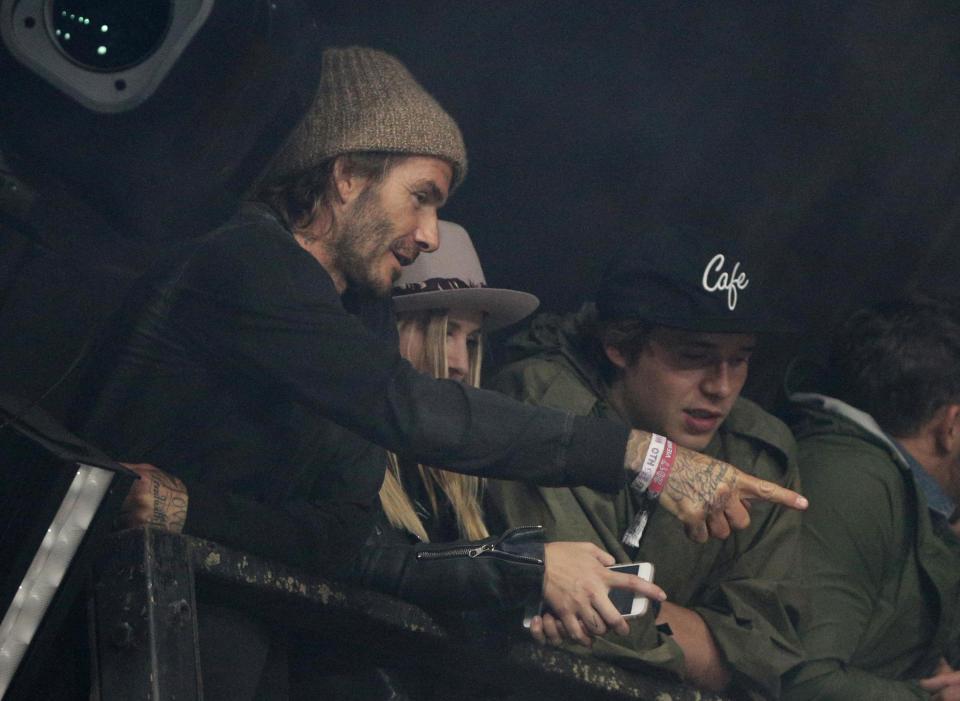  David Beckham reportedly lost his cool with a fan in a VIP bar at Glastonbury