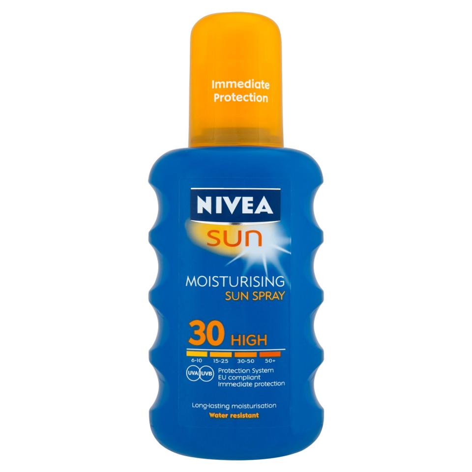  Sun cream, like this one by Nivea, should be stored in the fridge