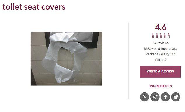  Reviewers on cosmetics website Makeup Valley have been promoting toilet seat covers as an alternative to blotting paper