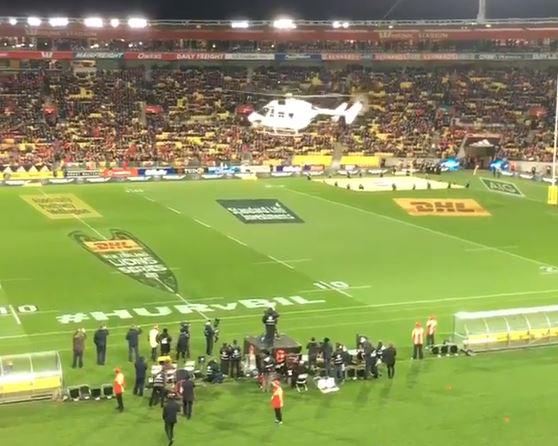  The match ball was flown in by helicopter to mark the Lions' visit