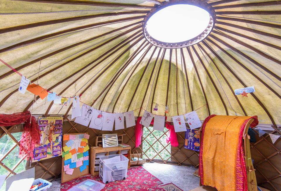  Inside the yurt where children learn to 'find their real life passion'