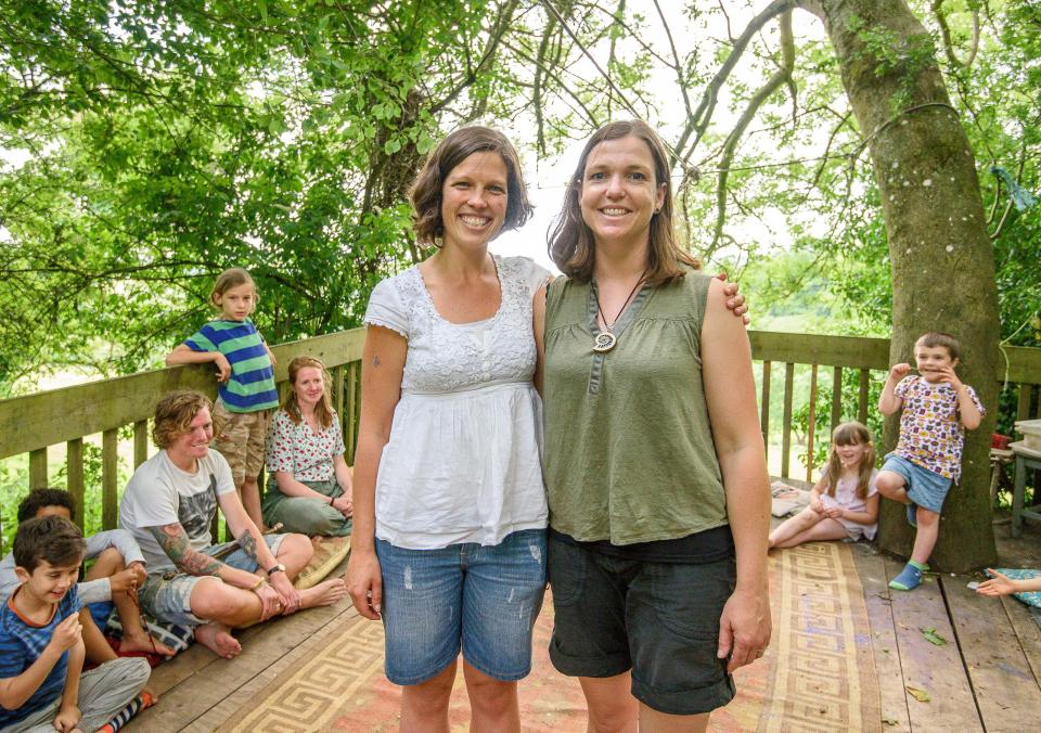  The project is the brainchild of Bath mums and qualified teachers Anna Robinson, right, and Cindy Adams, left