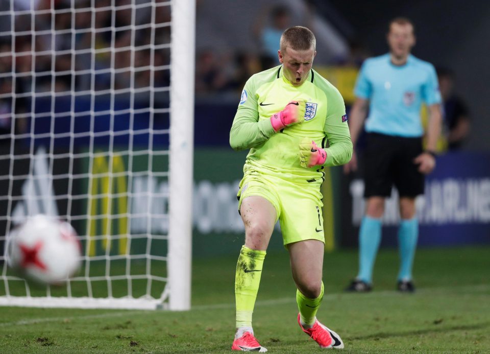  England had an early advantage in the shooutout as Jordan Pickford saved from Yannick Gerhardt