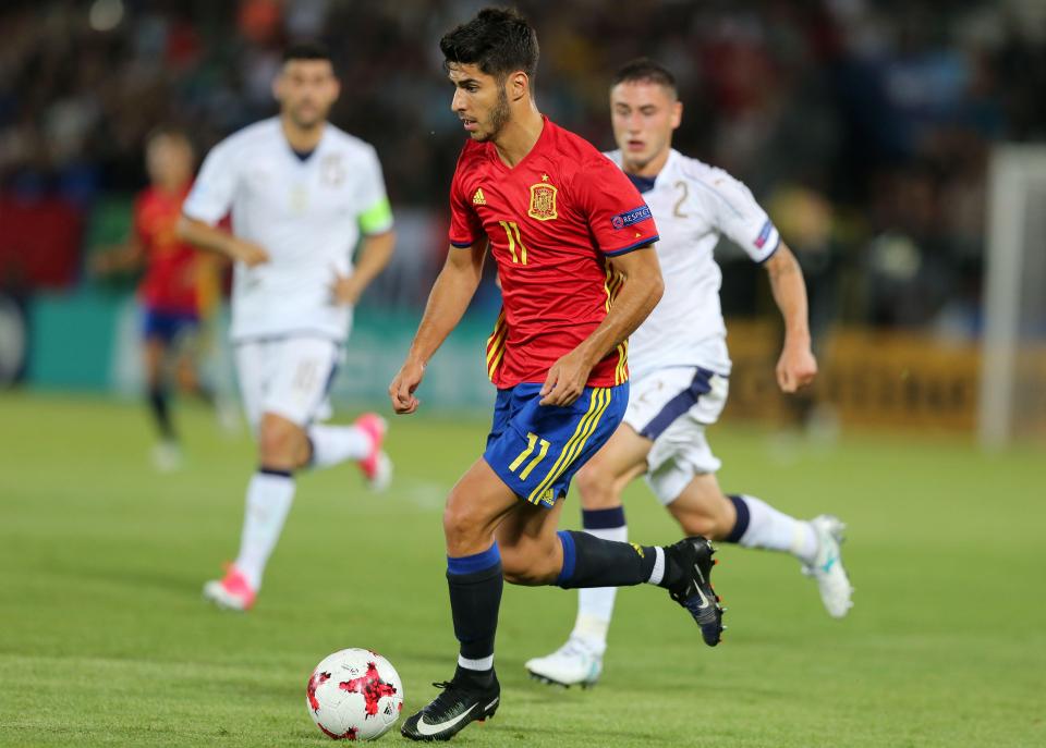  Marco Asensio already features regularly for Real Madrid's first XI