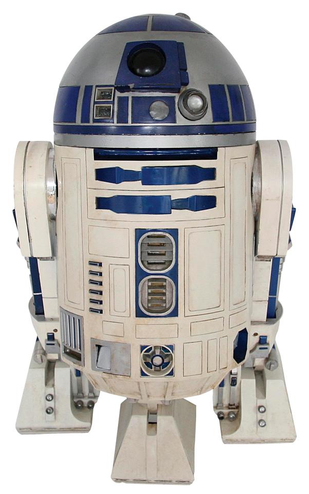  A 'complete' R2-D2 droid made of parts salvaged from four Star Wars films has sold for more than £2million