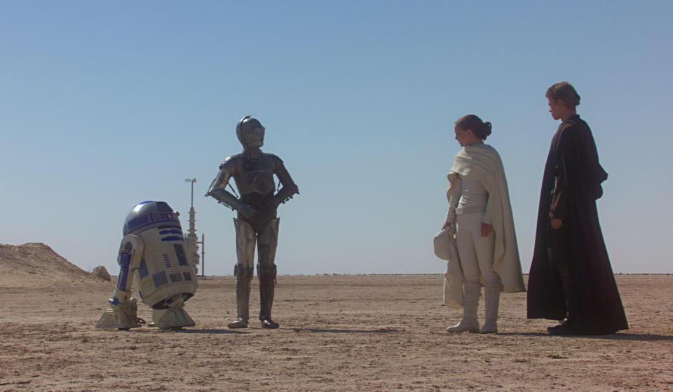  R2-D2 in 2002's Attack of the Clones. The plucky droid has featured in all the Star Wars movies so far