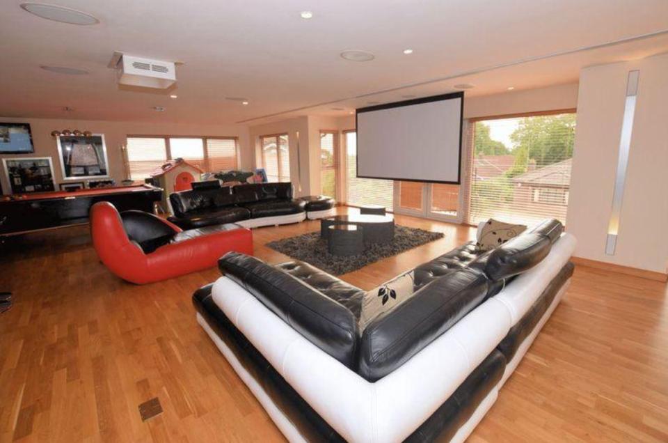  Amir Khan's lounge includes a home cinema system and his own pool table