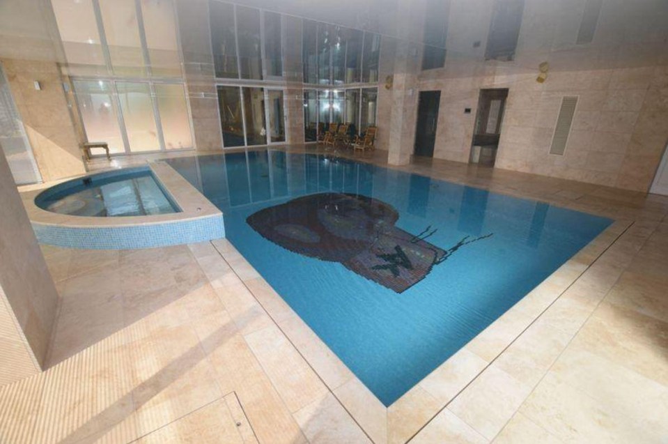 The 30-year-old boasts a huge heated swimming pool in his main property in Bolton