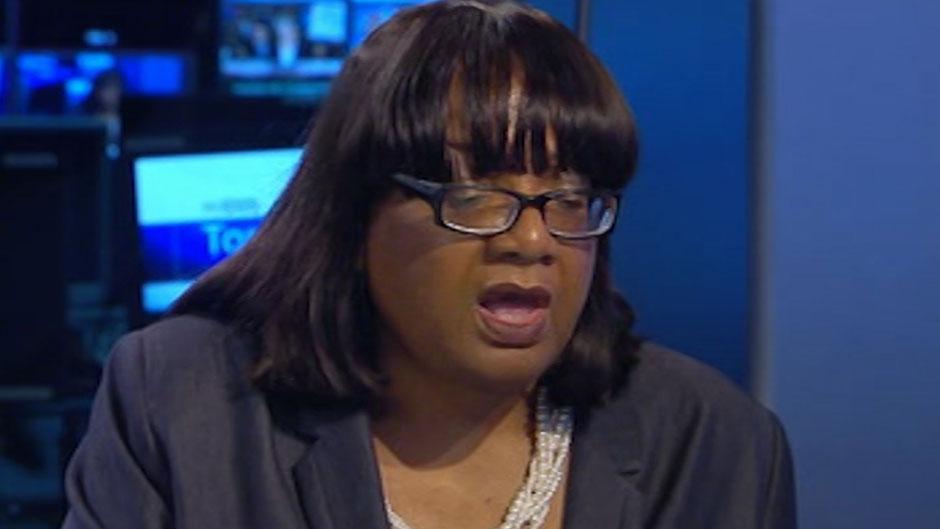  Diane Abbott struggled to answer questions on the report