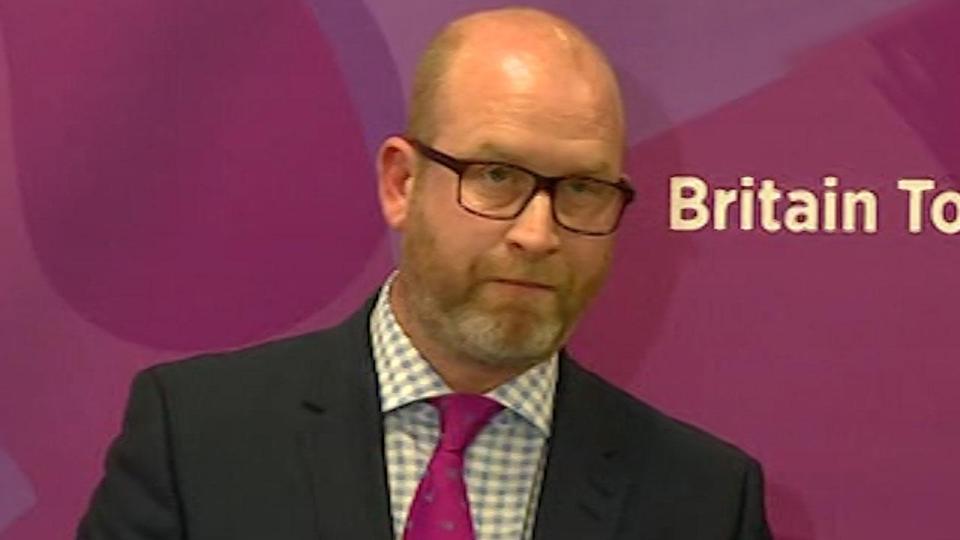  Paul Nuttall urges voters to support Theresa May because Jeremy Corbyn can't be trusted on Brexit