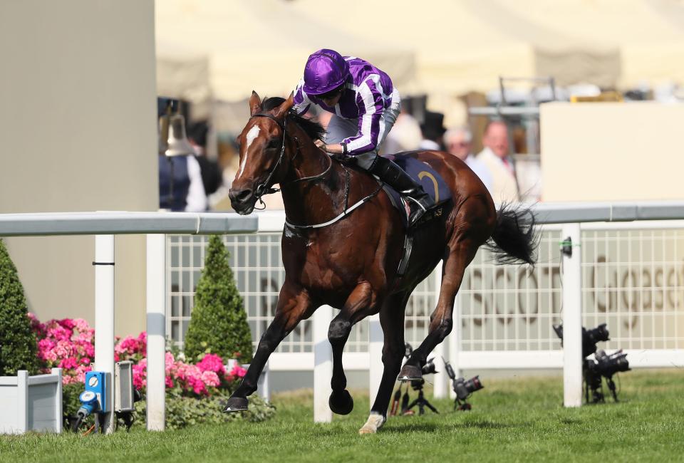  Highland Reel battles to win the Prince Of Wales's