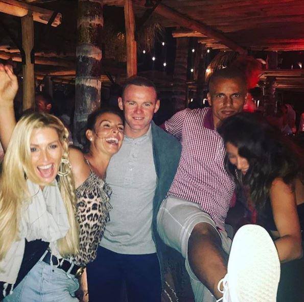  Leanne shared pictures of the group partying the night away