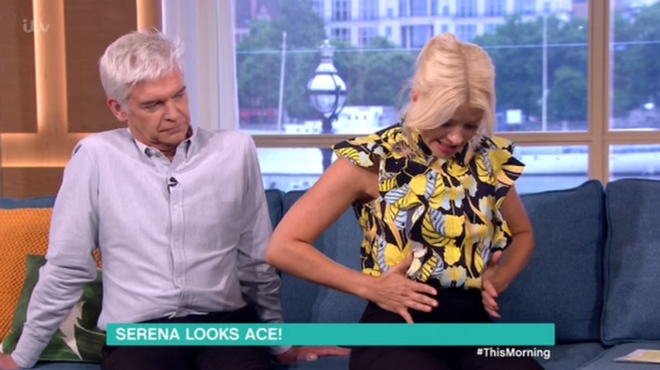  Holly Willoughby showed viewers her trick for finding out if you're having a boy or a girl