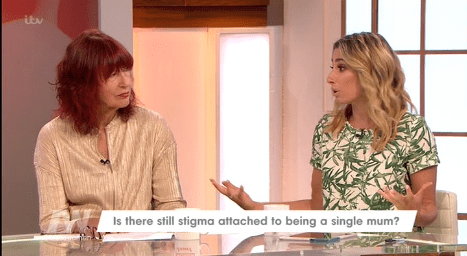  Stacey told the other Loose Women that raising a child was always daunting