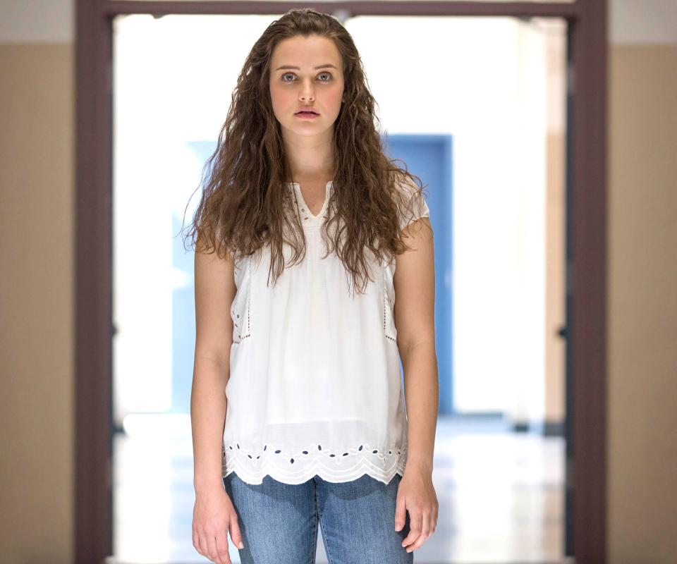  Leah says the suicide scene played by Katherine Langford (above) is important because it shows the devastation for those left behind, something people who attempt suicide often don't anticipate