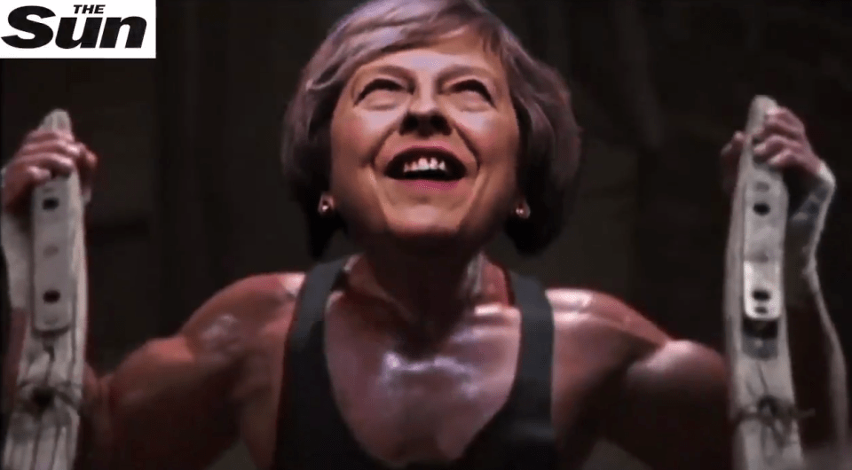  Theresa May has been prepping for tomorrow ... in the gym