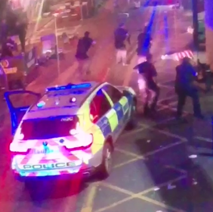 Cops swarmed the scene within minutes - ensuring that no one else was harmed